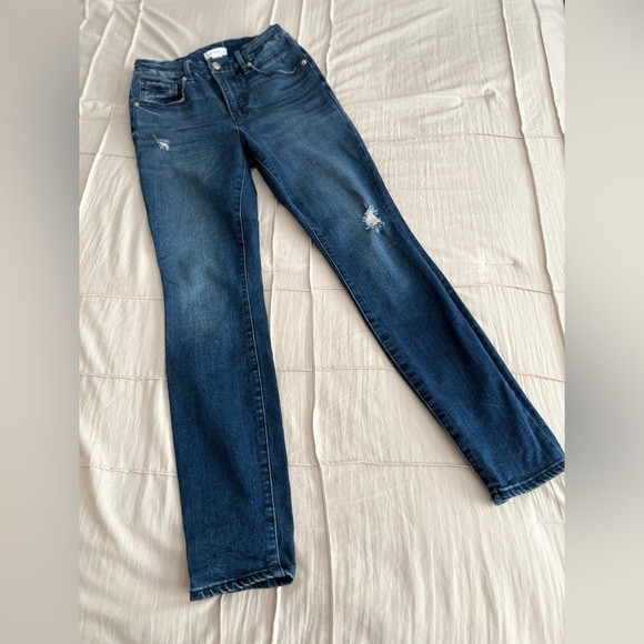 Good American Good Waist Distressed Skinny Jeans – Size 6/28 - Picture 2 of 4